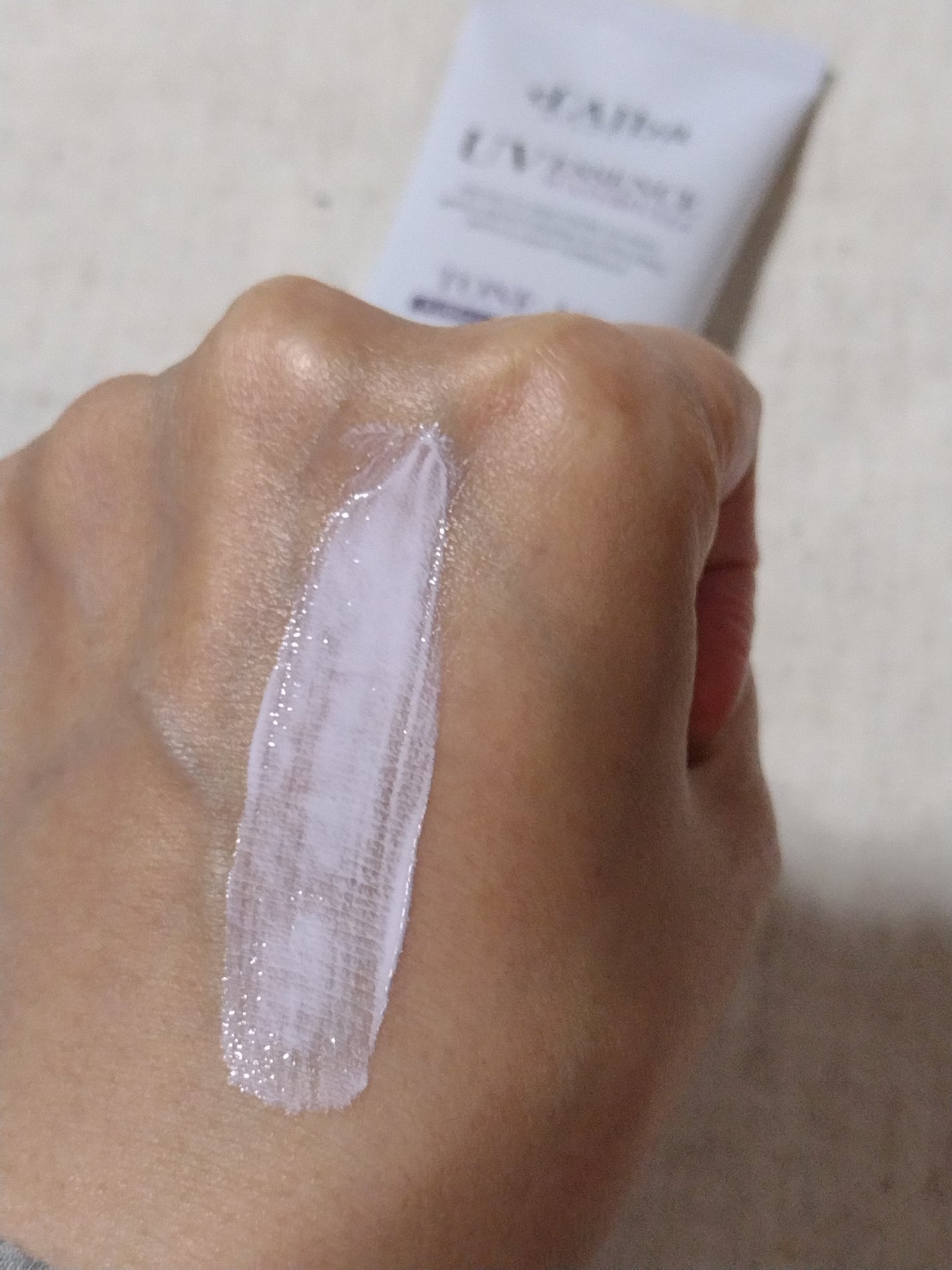 ダルバ ウォータフル トーンアップ サンクリーム(パープル)/ダルバ/日焼け止めクリームを使ったクチコミ(4枚目)