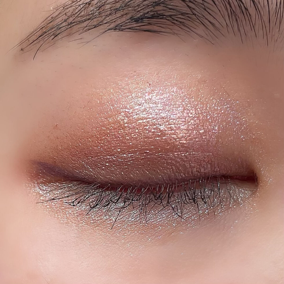 プレスド アイシャドー（レフィル） ME ミディアムブラウン 856 A/shu uemura/単色アイシャドウを使ったクチコミ（2枚目）