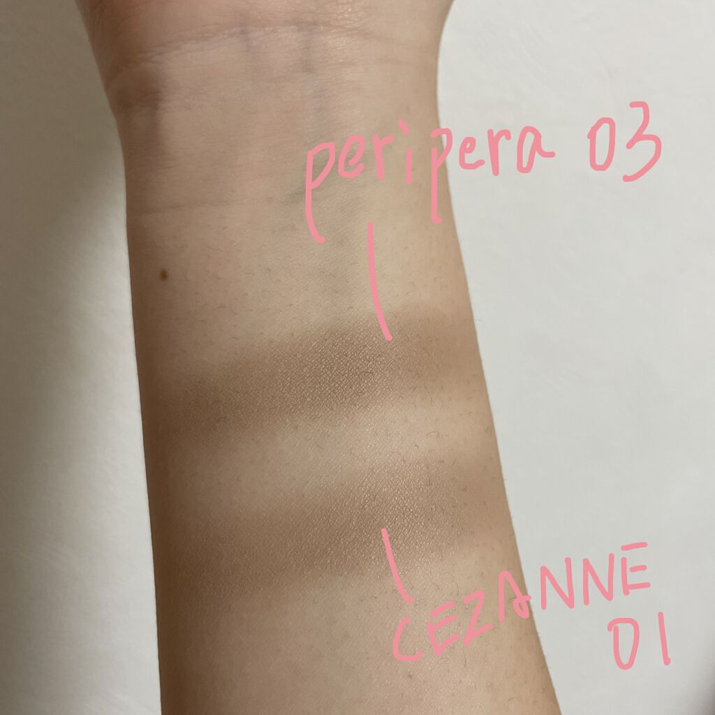 ナチュラルマットシェーディング/CEZANNE/シェーディングを使ったクチコミ（3枚目）