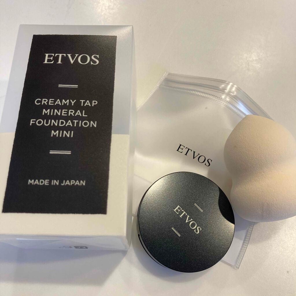 クリーミィタップミネラルファンデーションミニ(パフ付き)/エトヴォス/クリーム・エマルジョンファンデーションを使ったクチコミ(3枚目)