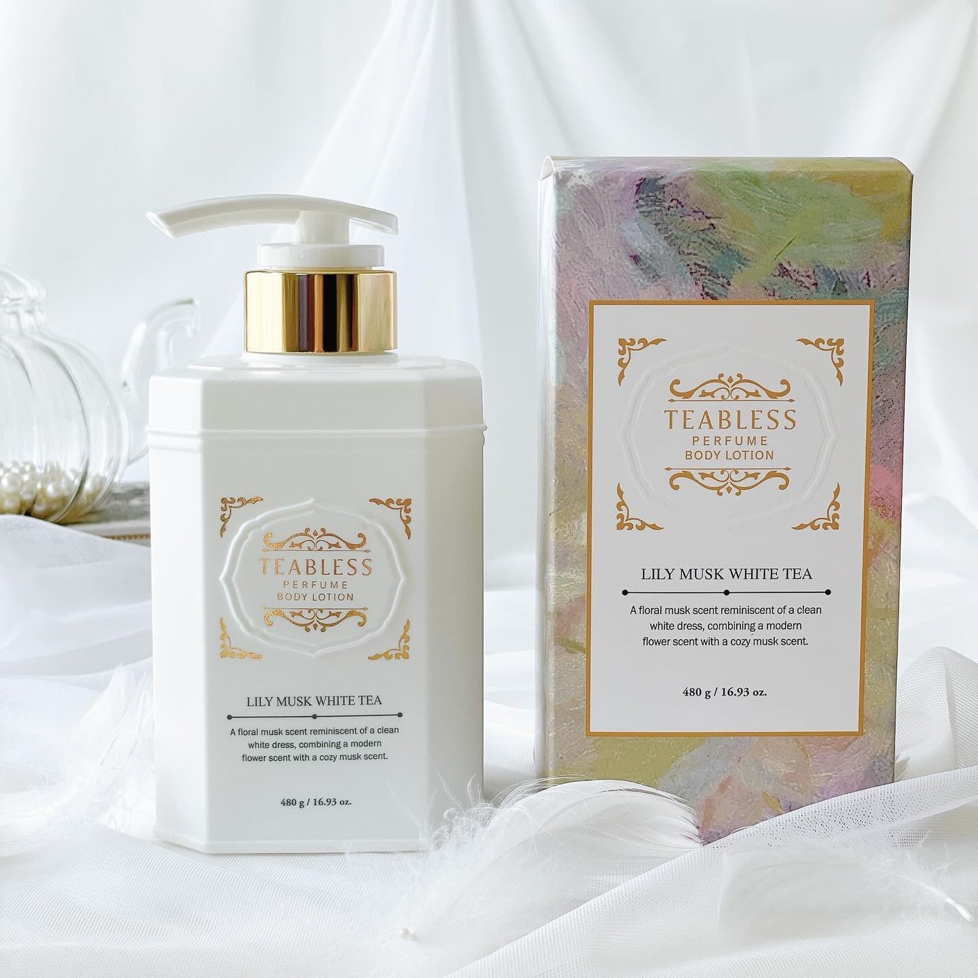 パフュームボディローション リリィムスクホワイトティー/TEABLESS/ボディローションを使ったクチコミ(2枚目)