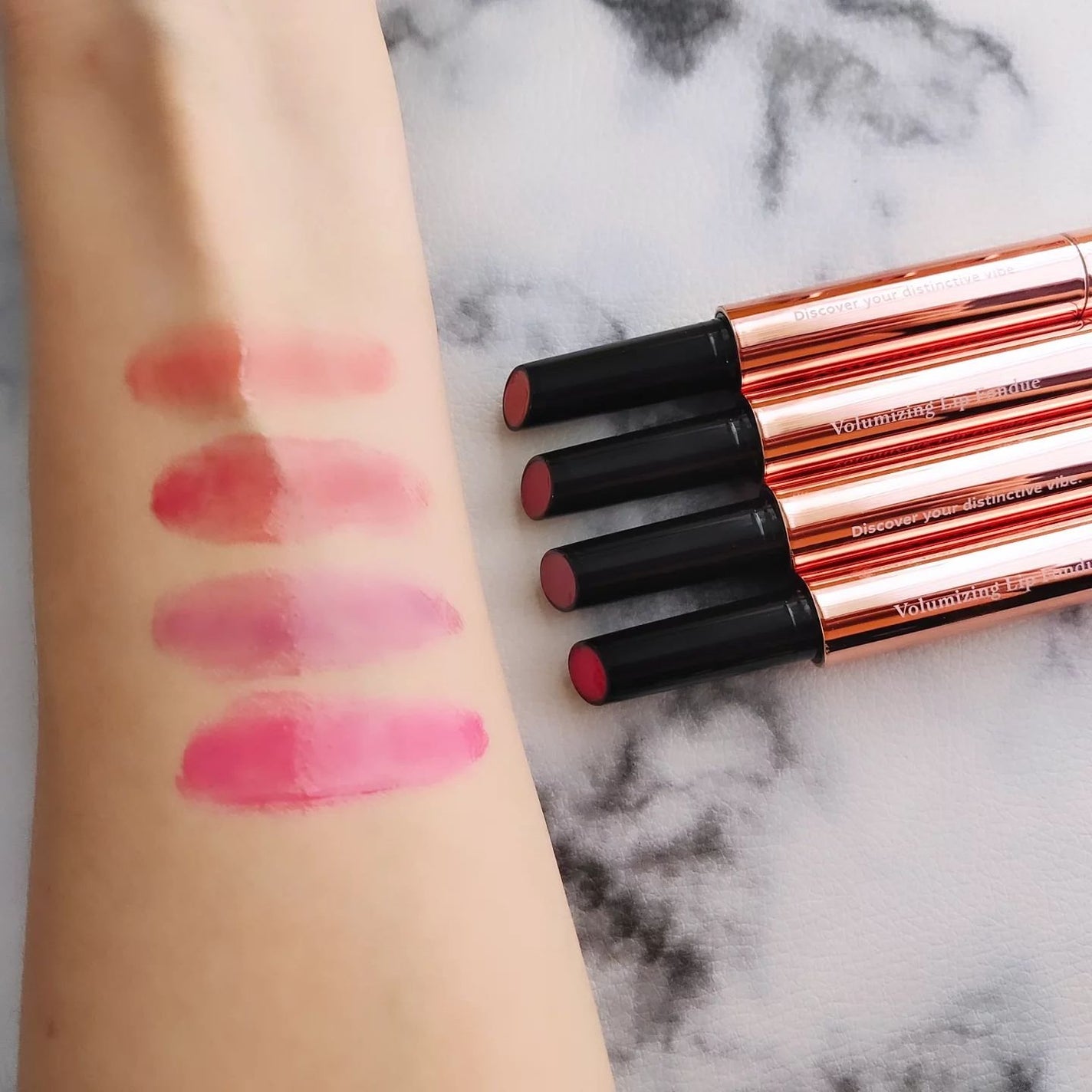 ボリューマイジングフォンデュリップ/Coralhaze/口紅を使ったクチコミ(4枚目)