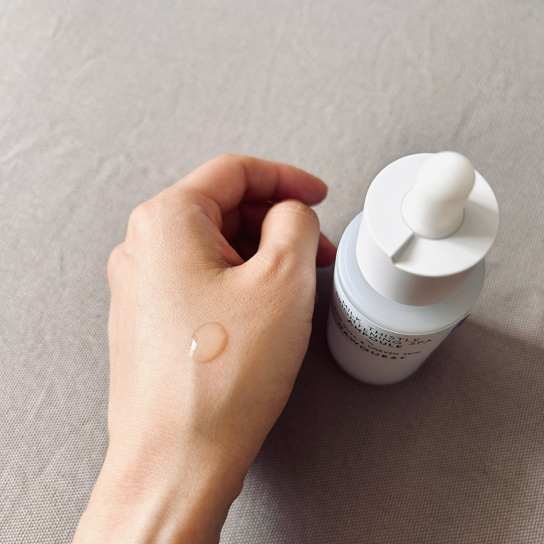 ミルクシスルブライトニングスパ アンプル/RAWQUEST/美容液を使ったクチコミ（3枚目）