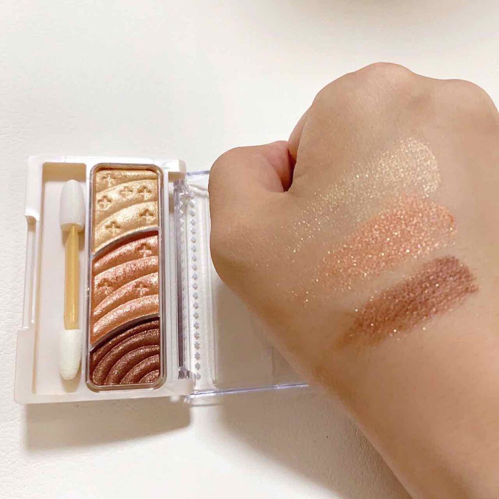 トーンアップアイシャドウ/CEZANNE/アイシャドウパレットを使ったクチコミ（2枚目）