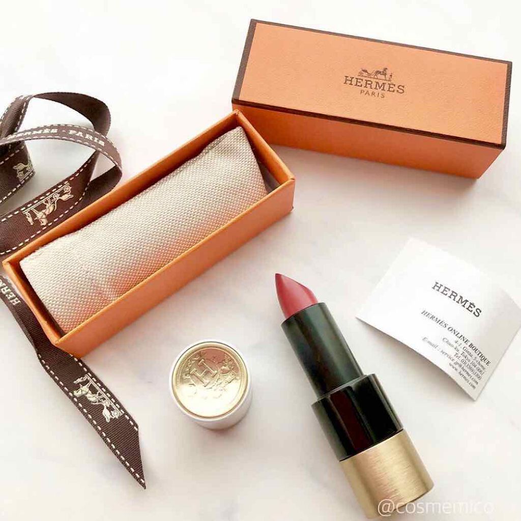 〈ルージュ・エルメス〉 ルージュ ア レーヴル サティネ/エルメス/口紅を使ったクチコミ(2枚目)