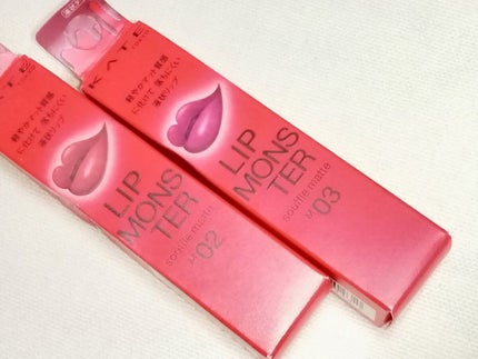 リップモンスター スフレマット/KATE/口紅を使ったクチコミ(2枚目)