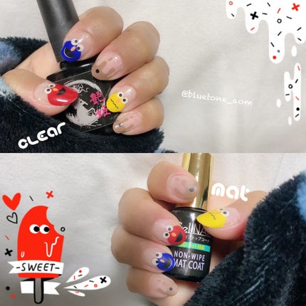 ネイルシール/Qoo10/ネイルシールを使ったクチコミ(6枚目)