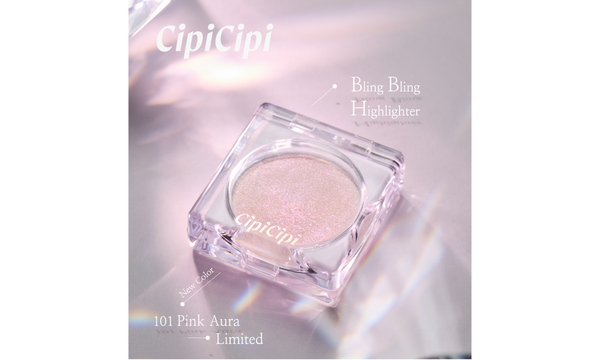 CipiCipi「ブリンブリンハイライター」から限定色「101 ピンクオーラ」が登場!