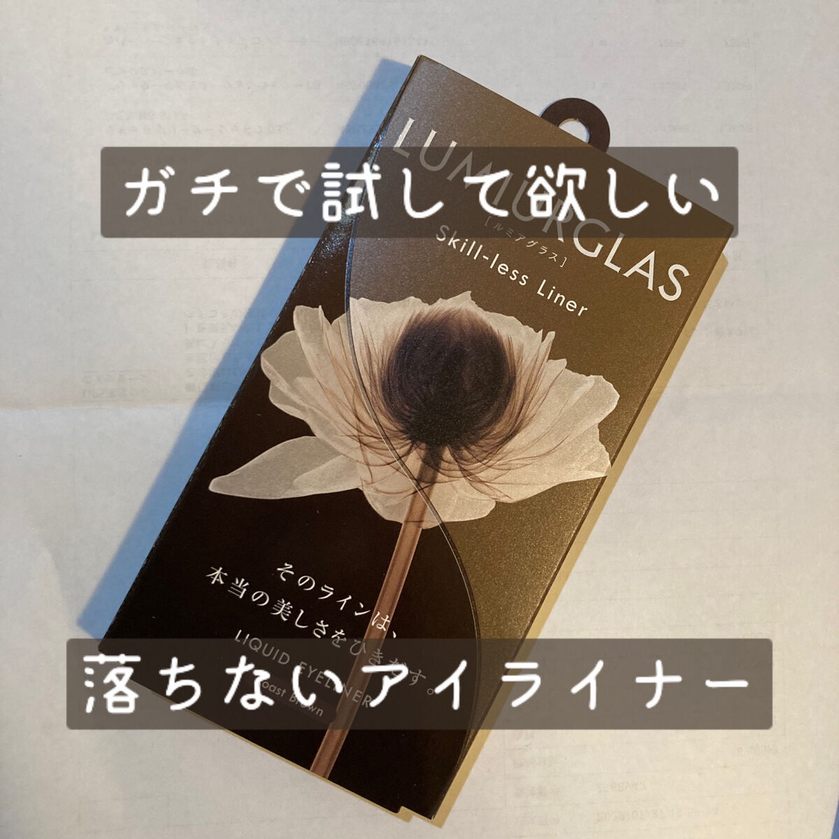 スキルレスライナー/LUMIURGLAS/リキッドアイライナーを使ったクチコミ（1枚目）