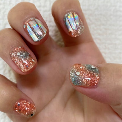 セミキュアジェルネイル(ハンド) ND-097 N Newtro no.1/ohora/ネイルシールを使ったクチコミ(2枚目)