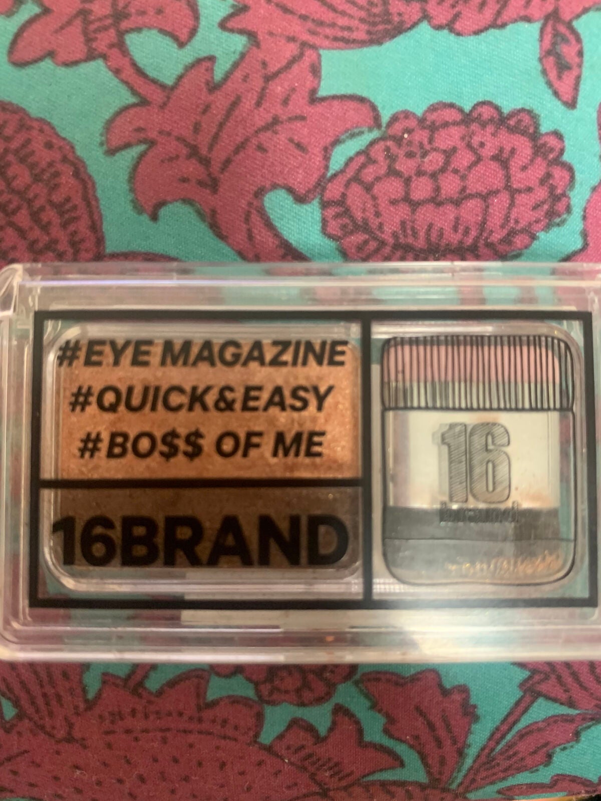 16 EYE MAGAZINE/16BRAND/アイシャドウパレットを使ったクチコミ(1枚目)