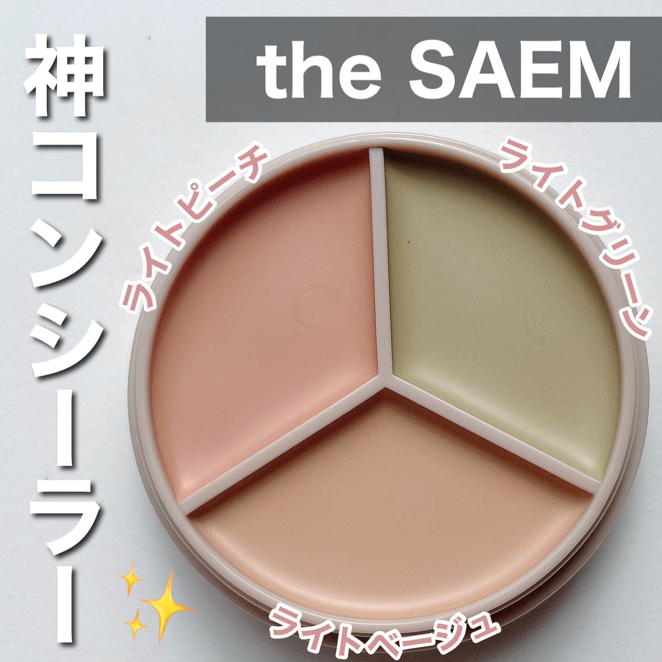 カバーパーフェクション トリプル ポット コンシーラー/the SAEM/パレットコンシーラーを使ったクチコミ(1枚目)