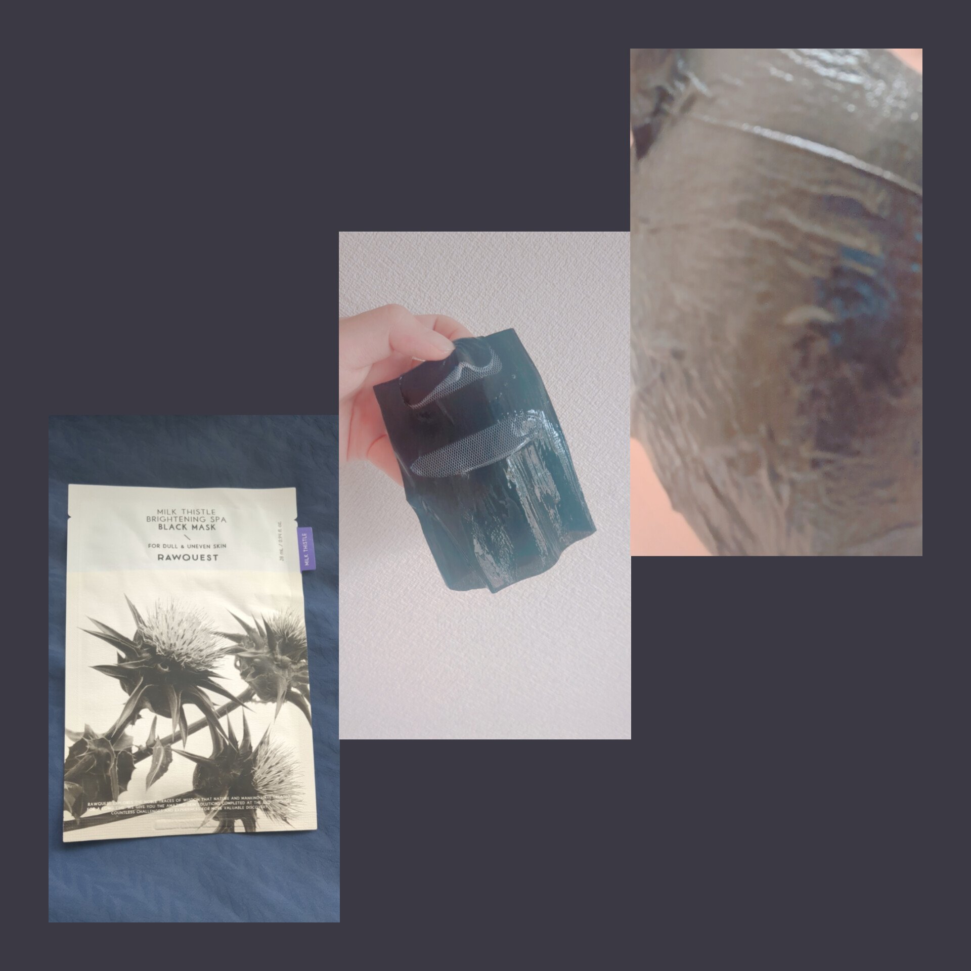 ミルクシスルブライトニングスパブラックマスク/RAWQUEST/シートマスク・パックを使ったクチコミ（2枚目）
