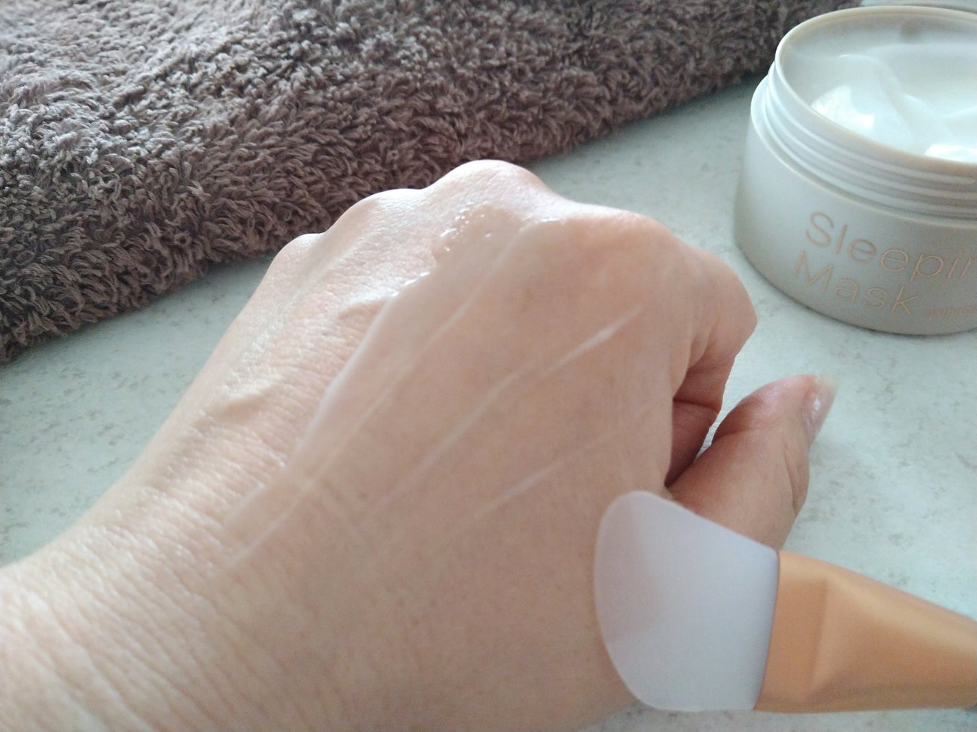 スリーピングマスク with CICA/b.glen/フェイスクリームを使ったクチコミ(5枚目)