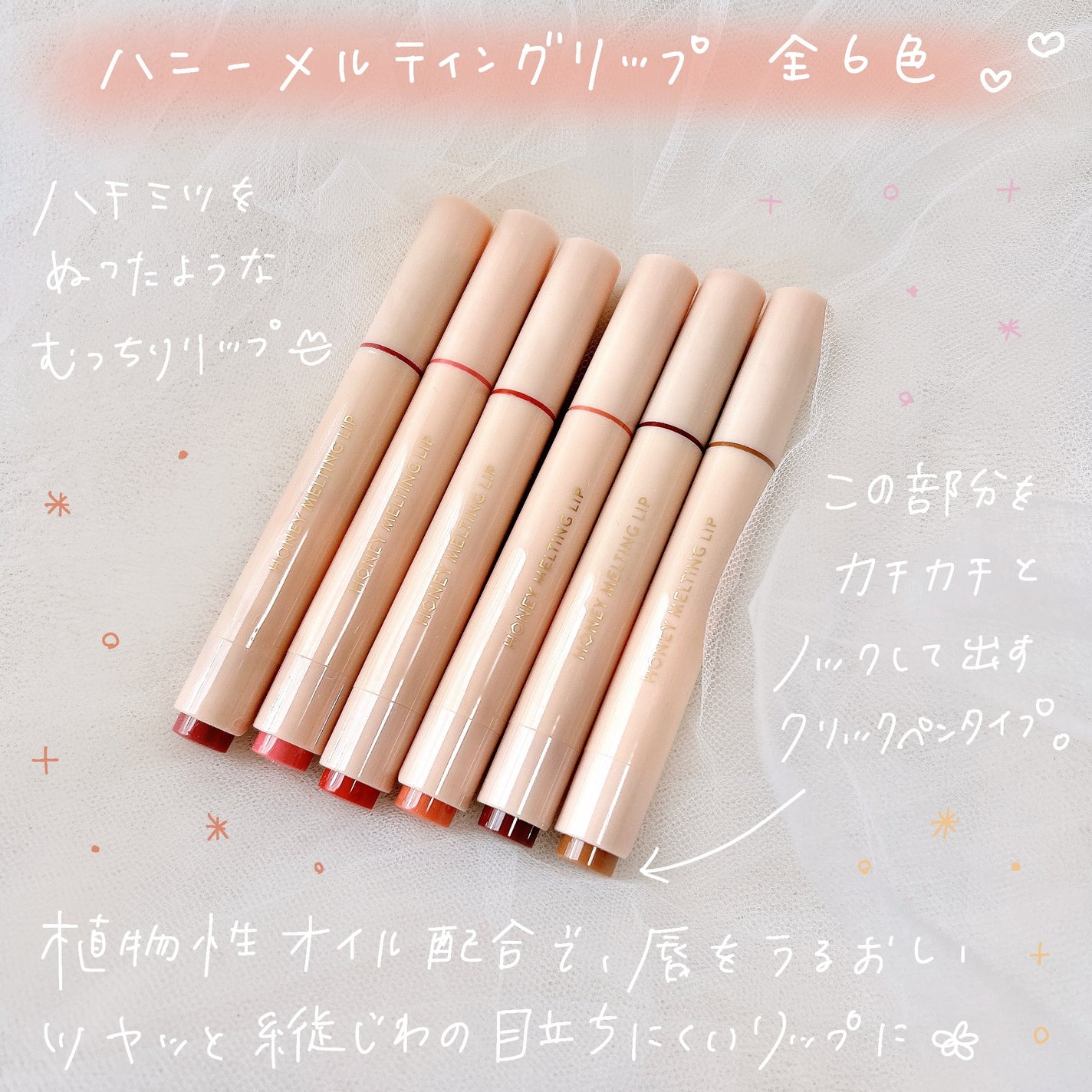 ハニーメルティングリップ/ネイチャーリパブリック/口紅を使ったクチコミ(2枚目)