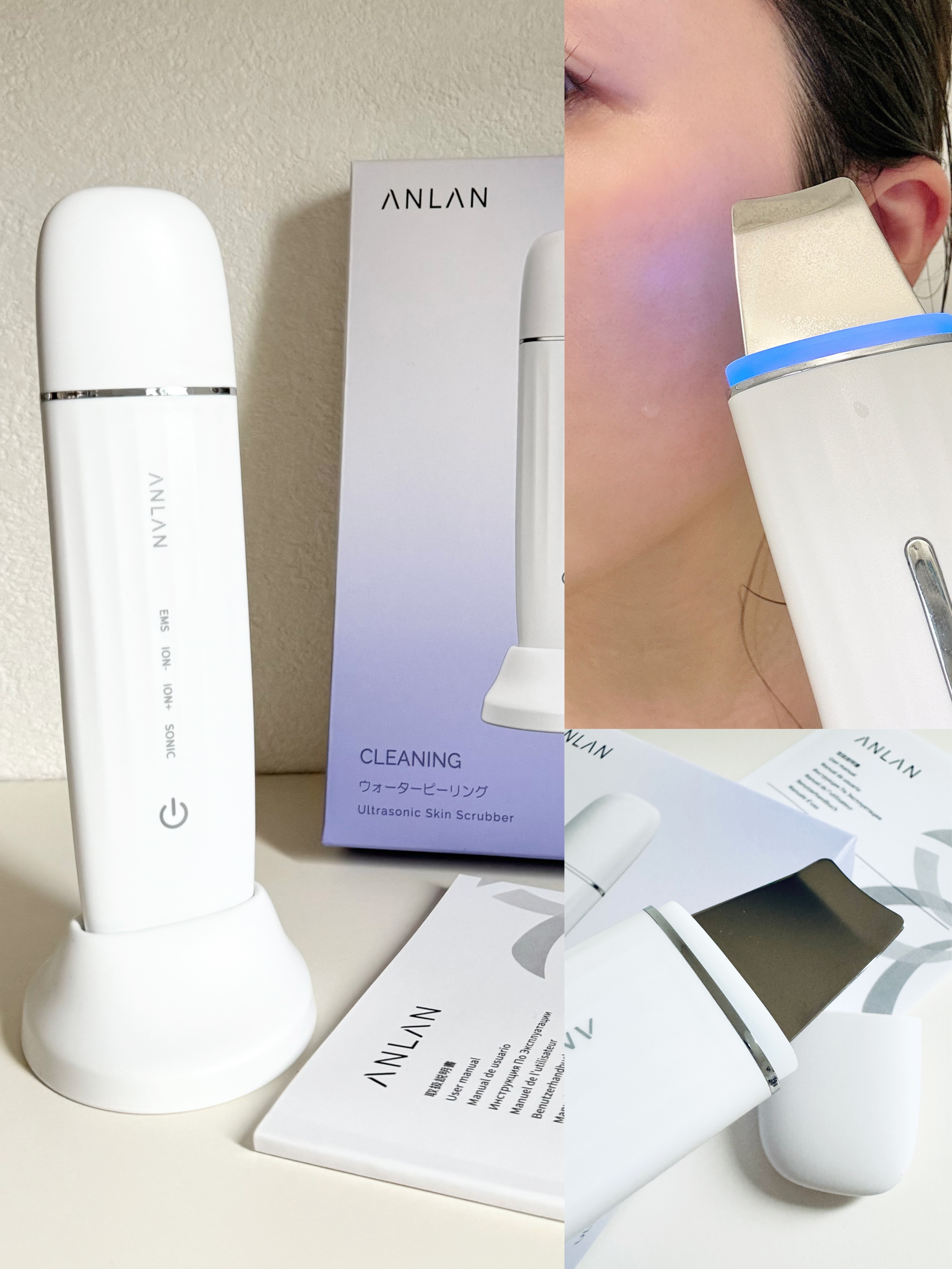 ロイヤル ウォーターピーリング IPX7完全防水/ANLAN/美顔器・マッサージを使ったクチコミ（3枚目）