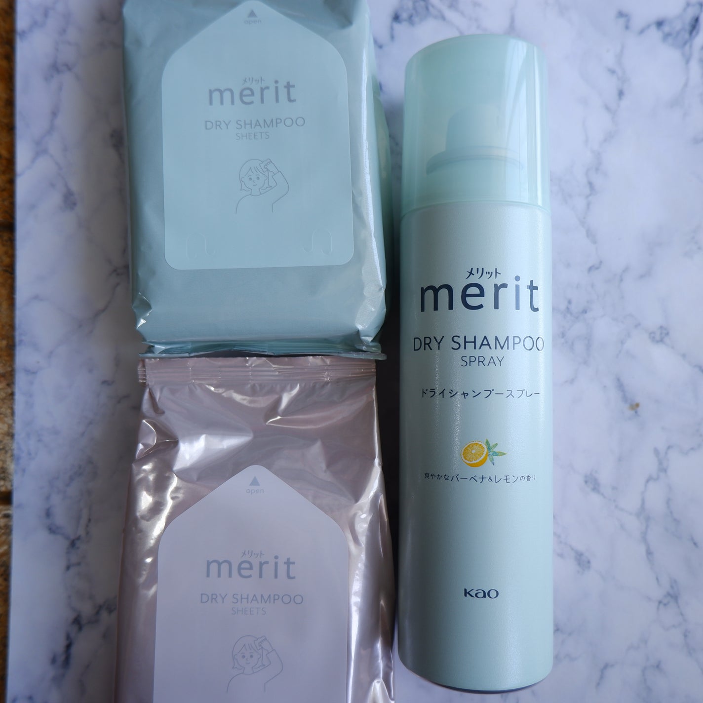 メリット ドライシャンプーシート すっきり爽快タイプ/メリット/ドライシャンプーを使ったクチコミ(1枚目)