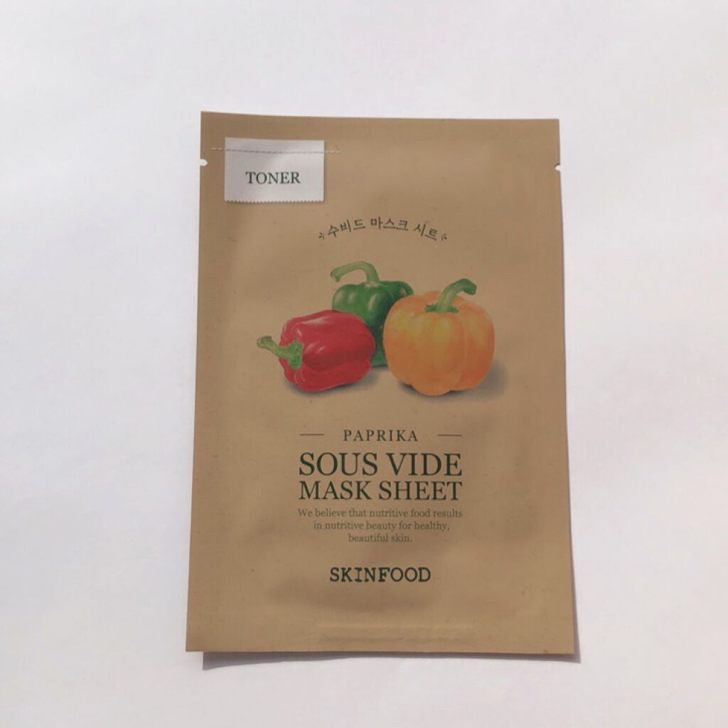 スーヴィッド マスクシート パプリカ/SKINFOOD/シートマスク・パックを使ったクチコミ(1枚目)