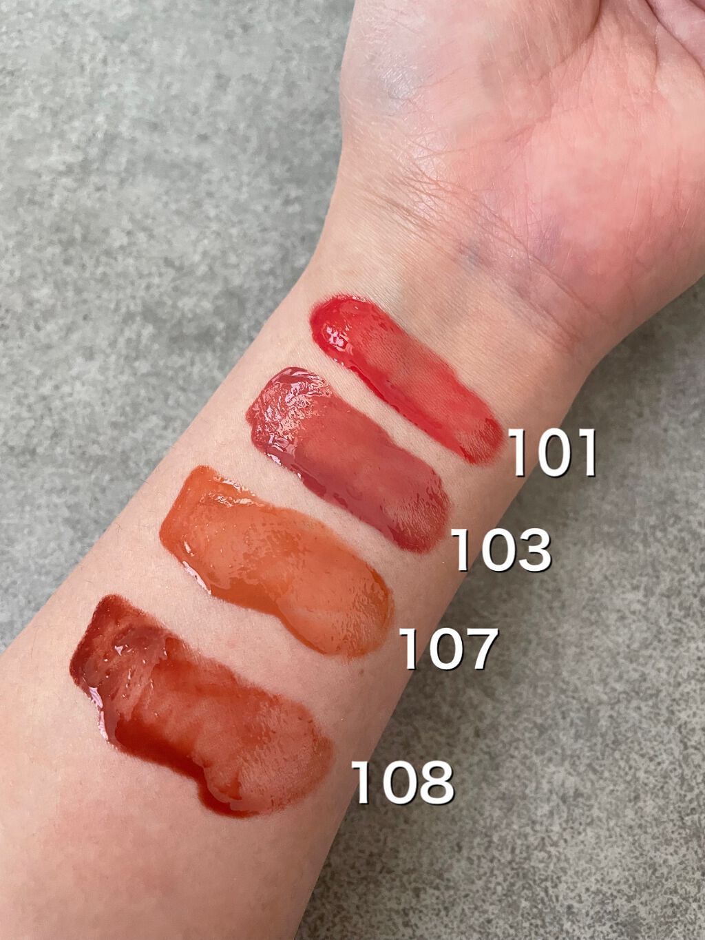 フルーティーグラムティント/Laka/リップティントを使ったクチコミ(2枚目)