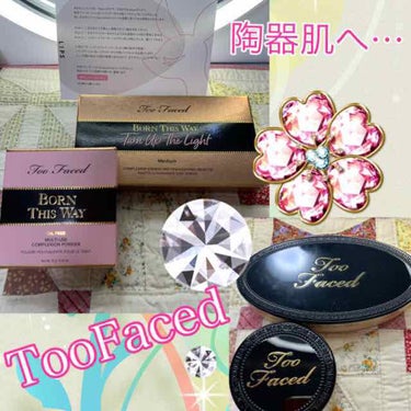 ボーン ディス ウェイ ターン アップ ザ ライト ハイライティング パレット/Too Faced/プレストパウダーを使ったクチコミ（1枚目）