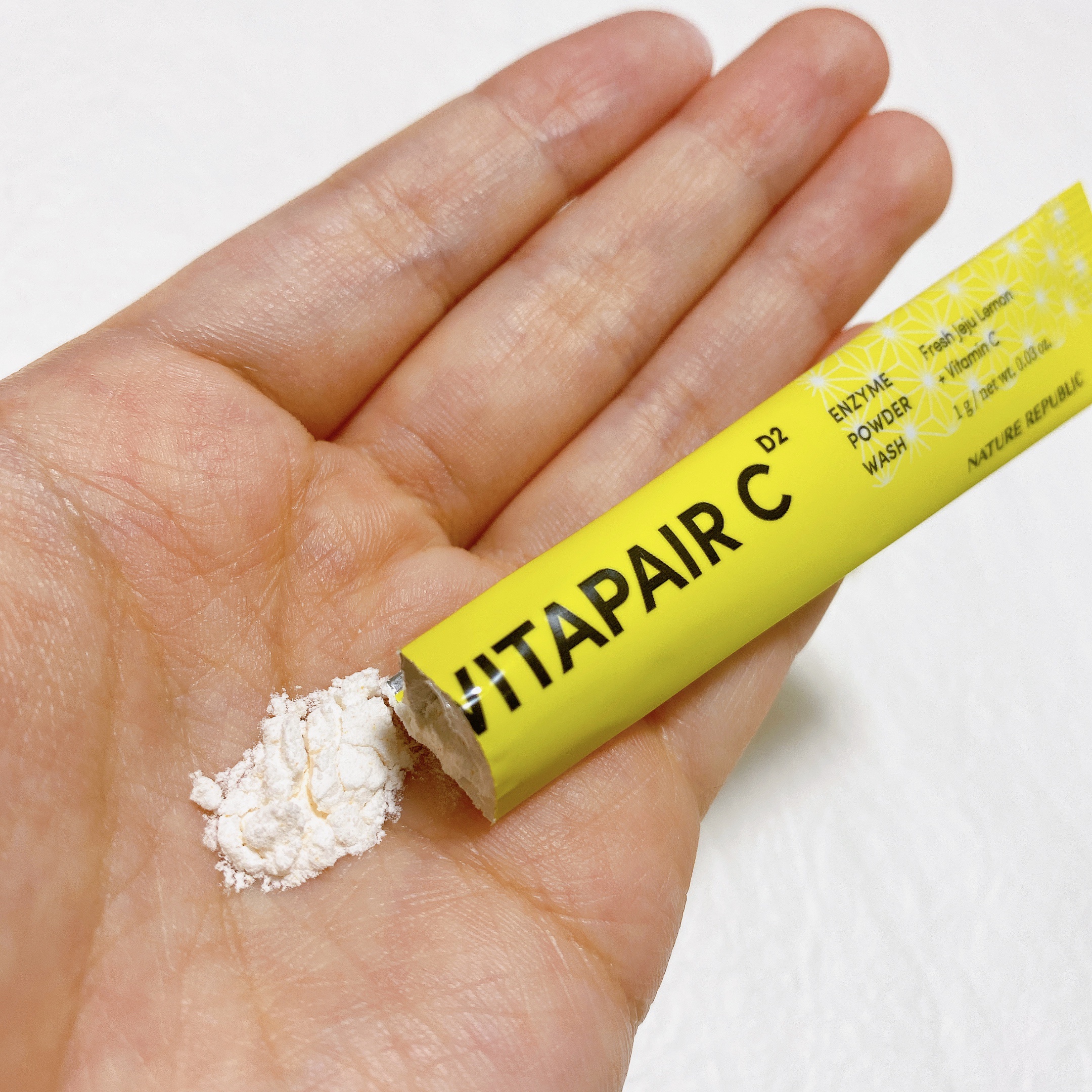 ビタペアC酵素洗顔パウダー/ネイチャーリパブリック/洗顔パウダーを使ったクチコミ（2枚目）