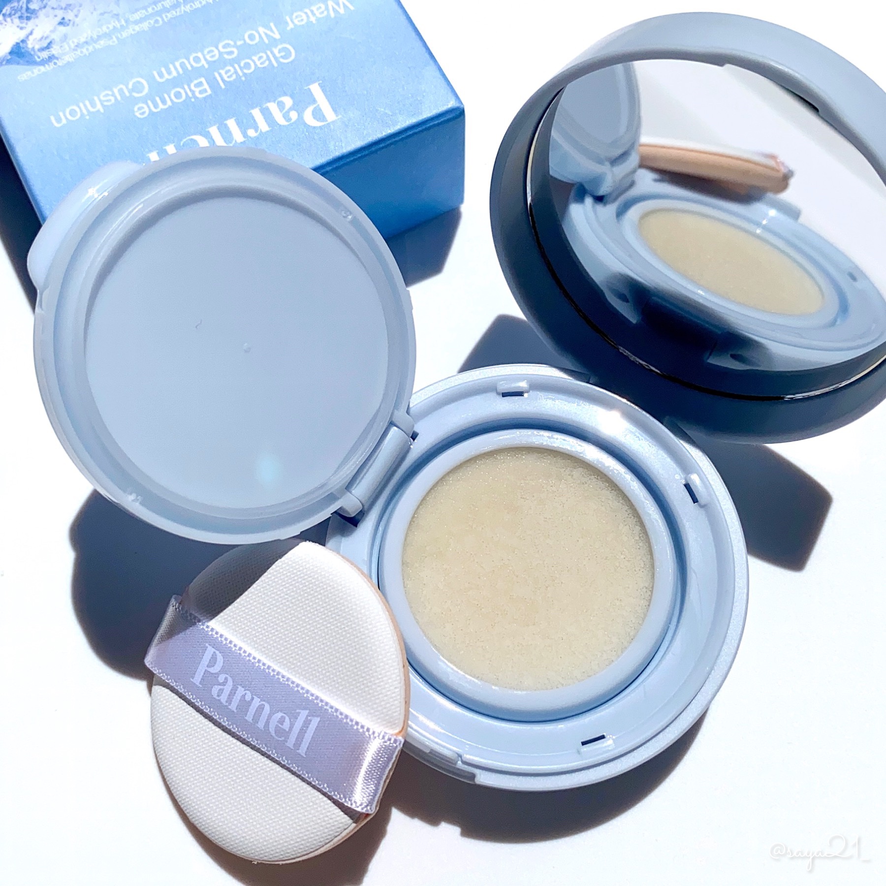 グラシアル　バイオーム　ウォーター　ノーセバム　クッション/parnell/クッションファンデーションを使ったクチコミ（1枚目）