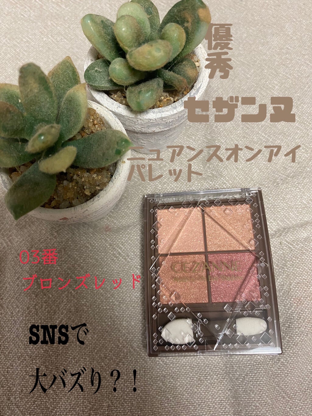 ニュアンスオンアイシャドウ/CEZANNE/アイシャドウパレットを使ったクチコミ(1枚目)