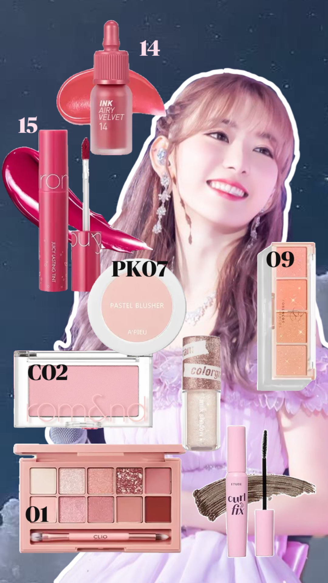 アイグリッターボリュームフィクサー 01 ガラス/AMUSE/リキッドハイライトを使ったクチコミ（3枚目）