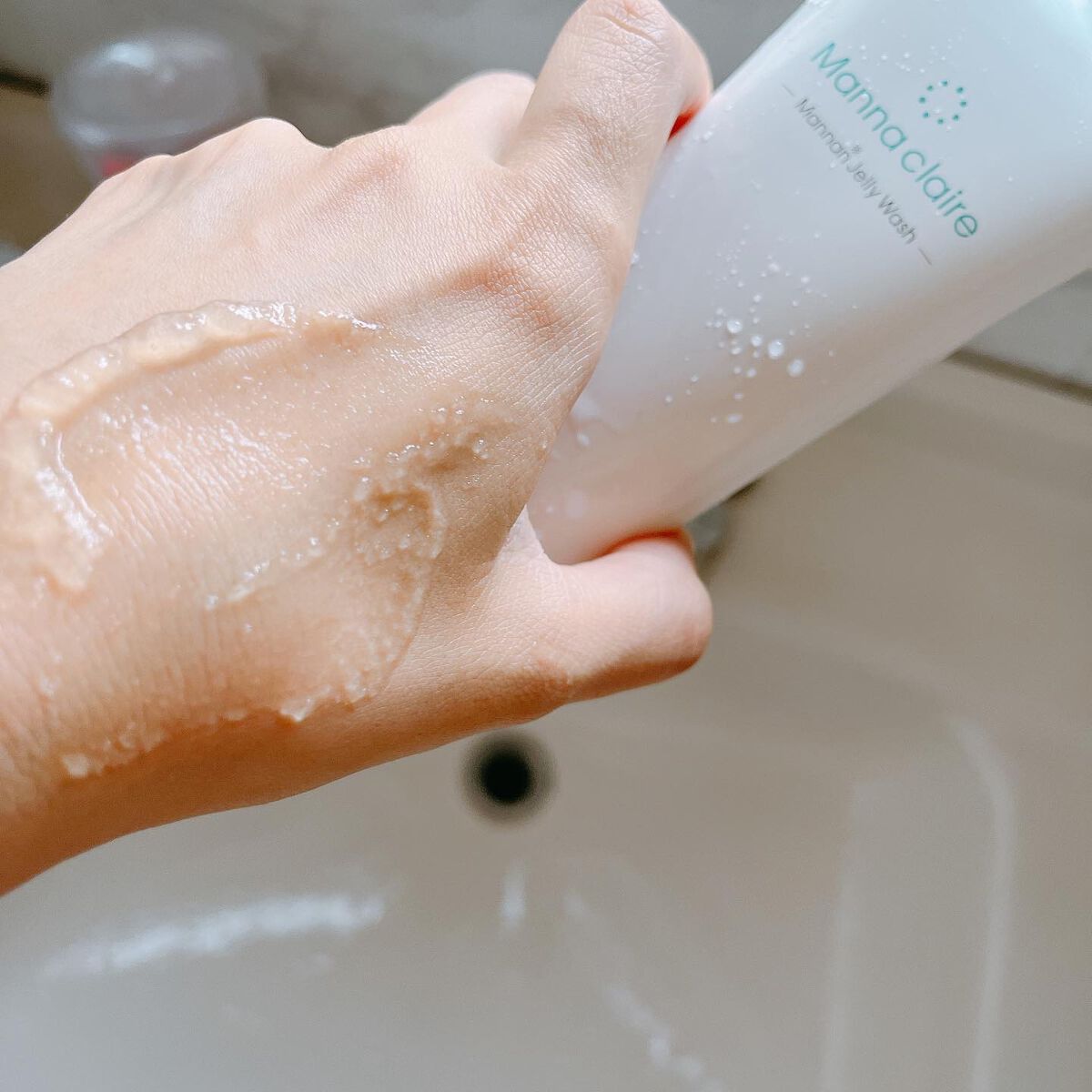 Manna claire -Mannan Jelly Wash-/ブレーンコスモス/スクラブ・ゴマージュを使ったクチコミ(3枚目)