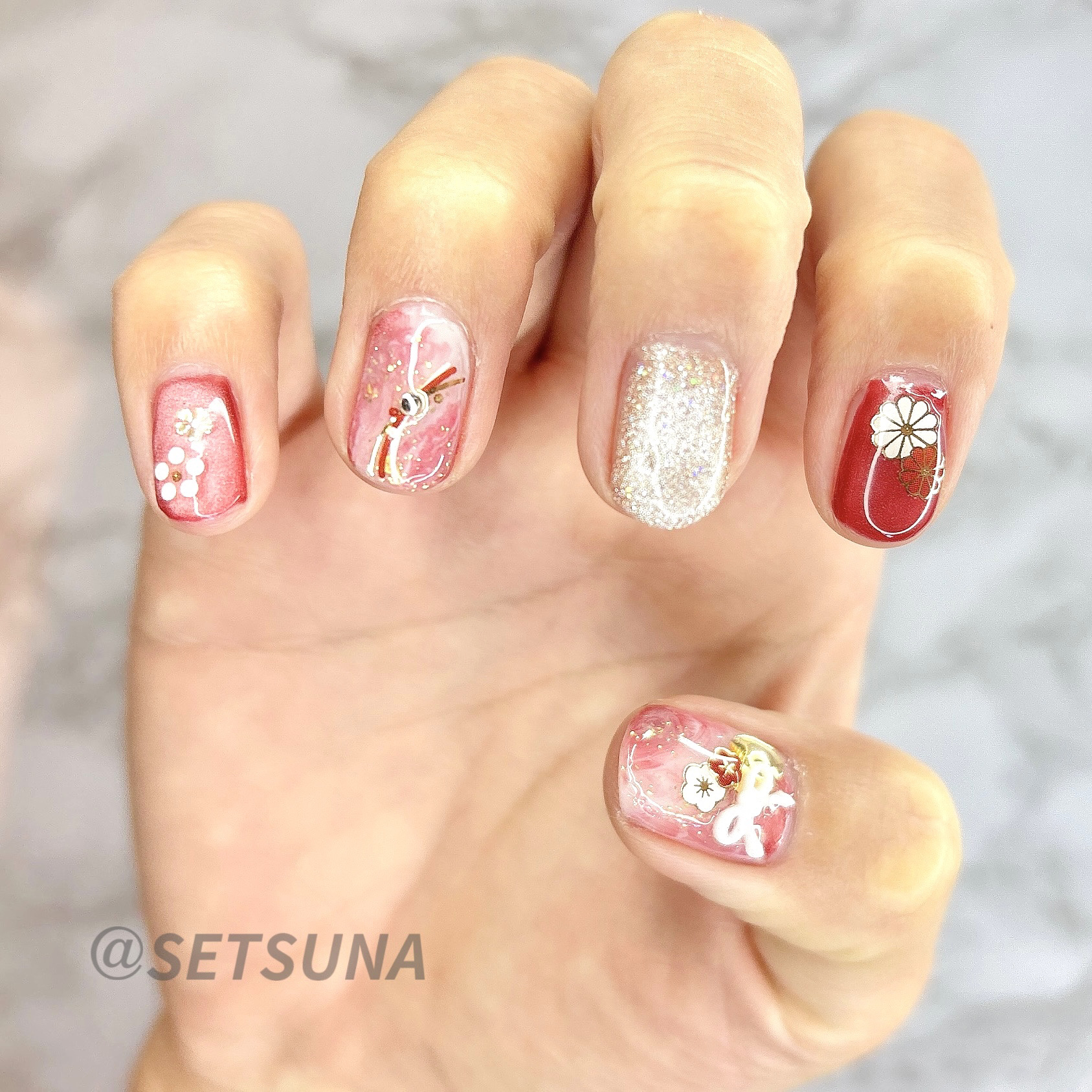 ネイルパーツ/DAISO/ネイルチップ・パーツを使ったクチコミ（3枚目）