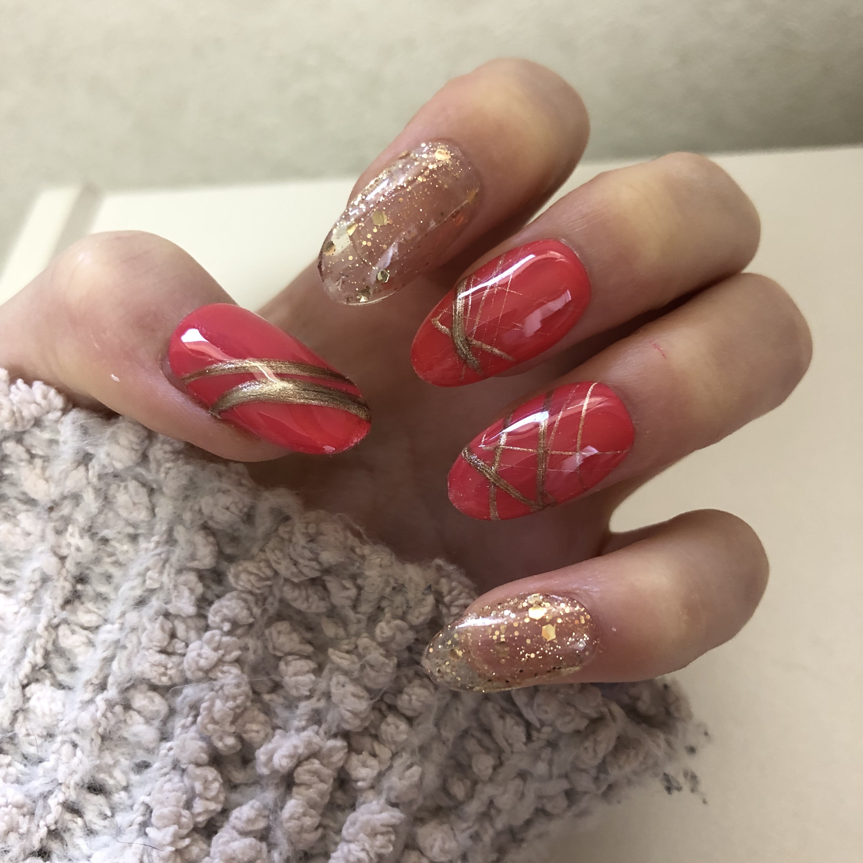 ジェルネイル（ライト対応）/セリア/ジェルネイルを使ったクチコミ（3枚目）