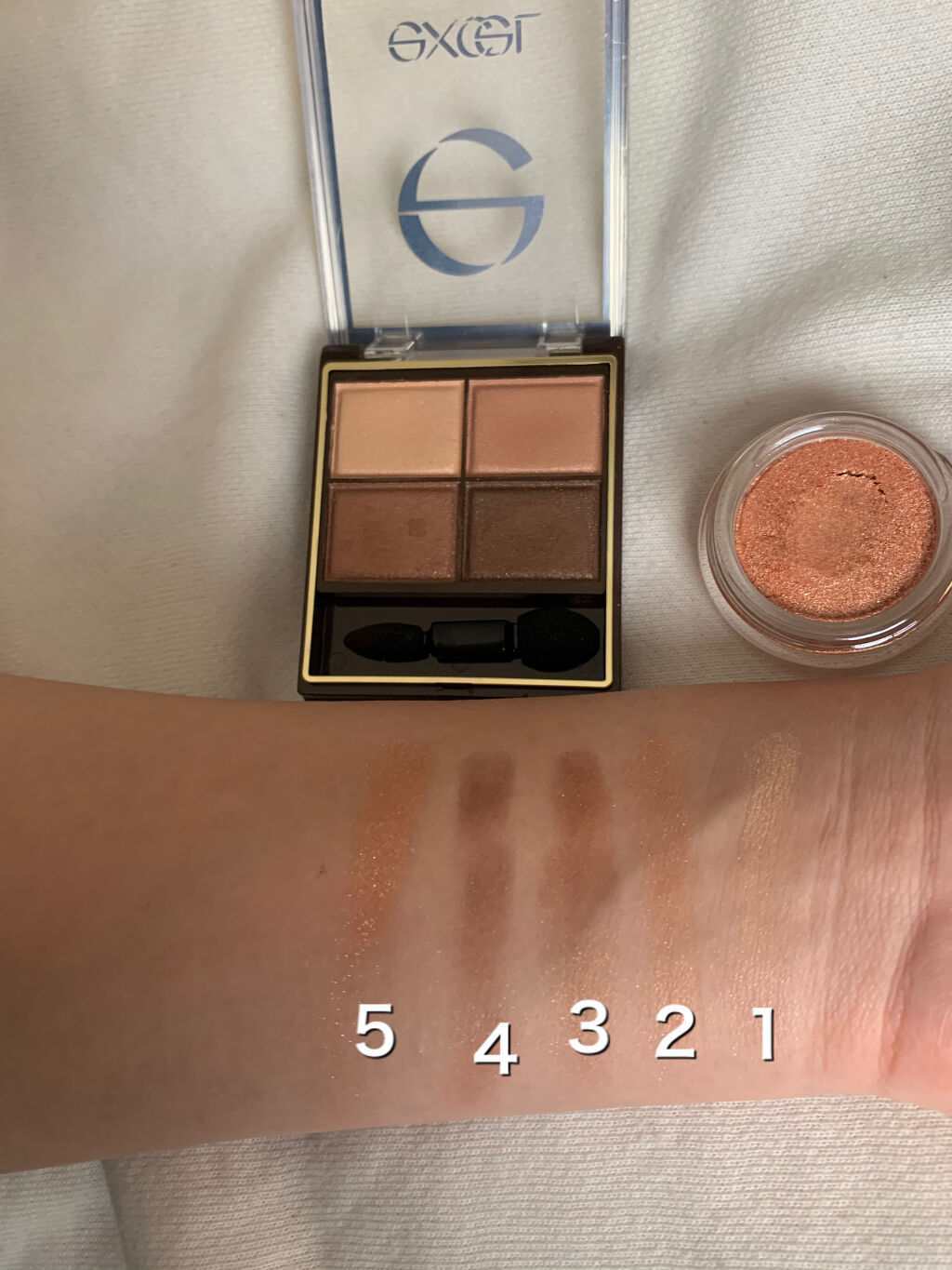 スキニーリッチシャドウ/excel/アイシャドウパレットを使ったクチコミ（3枚目）