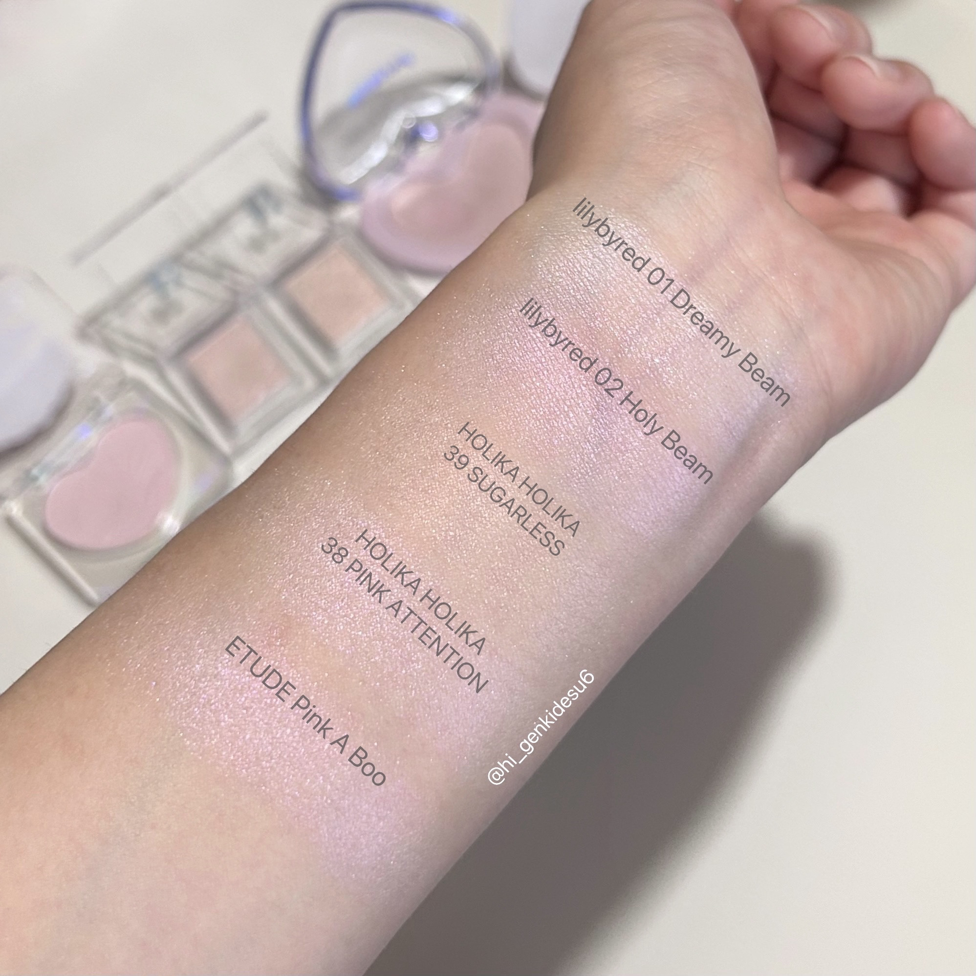 ハートポップブラッシャー ピンクアブー/ETUDE/パウダーチークを使ったクチコミ（3枚目）