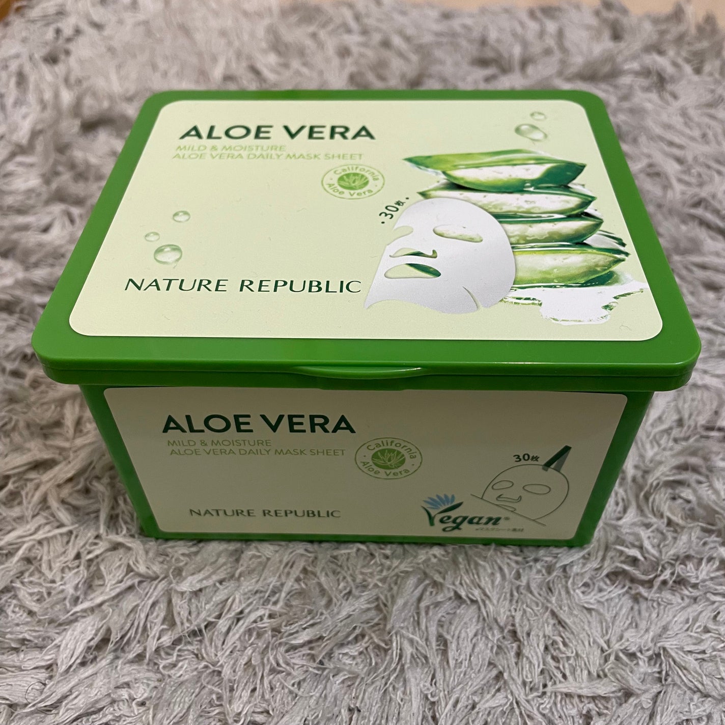 マイルド&モイスチャーアロエデイリーシートマスク/ネイチャーリパブリック/シートマスク・パックを使ったクチコミ(4枚目)