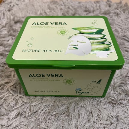 マイルド&モイスチャーアロエデイリーシートマスク/ネイチャーリパブリック/シートマスク・パックを使ったクチコミ(4枚目)
