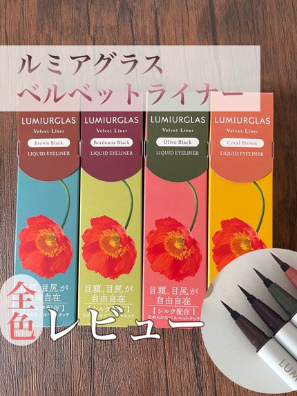 ベルベットライナー/LUMIURGLAS/リキッドアイライナーを使ったクチコミ(1枚目)