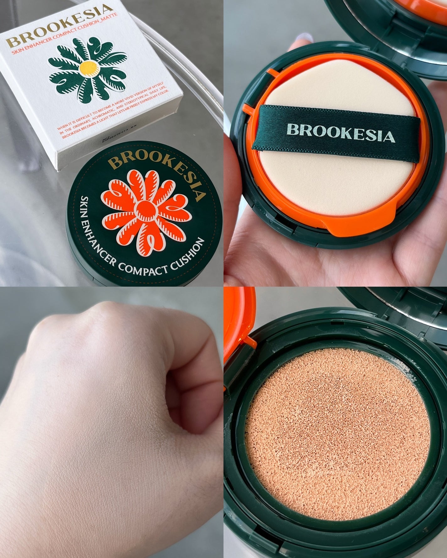 スキンエンハンサー コンパクト クッション (マット)/BROOKESIA/クッションファンデーションを使ったクチコミ(2枚目)