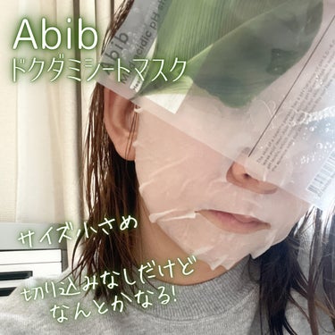 Abib  弱酸性pHシートマスク ドクダミフィットのクチコミ「☁️さっぱりモチっと仕上がり☁️
Abib
弱酸性pHシートマスク ドクダミフィット

〜…〜.....」（3枚目）