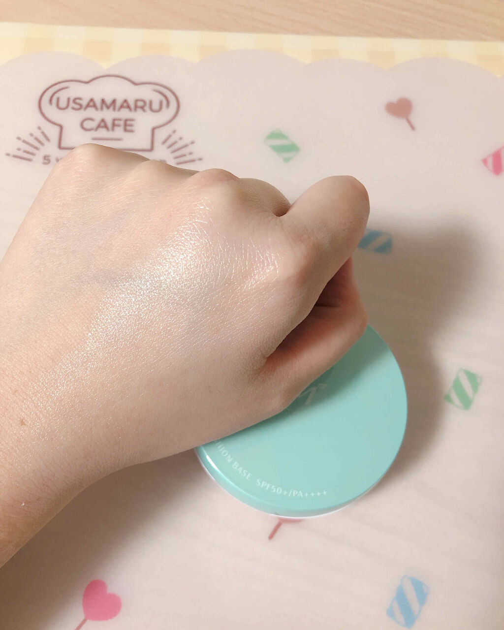 M クッションベース(ミント)/MISSHA/化粧下地を使ったクチコミ（3枚目）