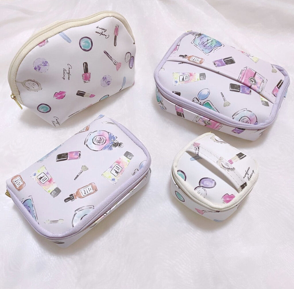 コスメ柄ポーチ キャンドゥの口コミ 超優秀 100均で買えるおすすめ化粧ポーチ キャンドゥのオススメポ By さゆみん 韓国コスメ 乾燥肌 30代前半 Lips