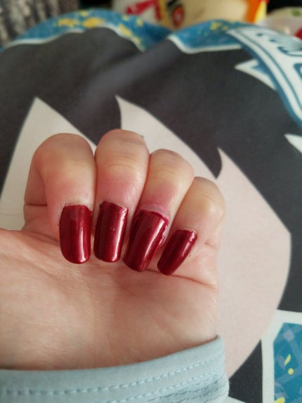 キャサリン on LIPS 「キャンメイク ルビーレッド色を塗ってみました!というのも、実は..」(1枚目)