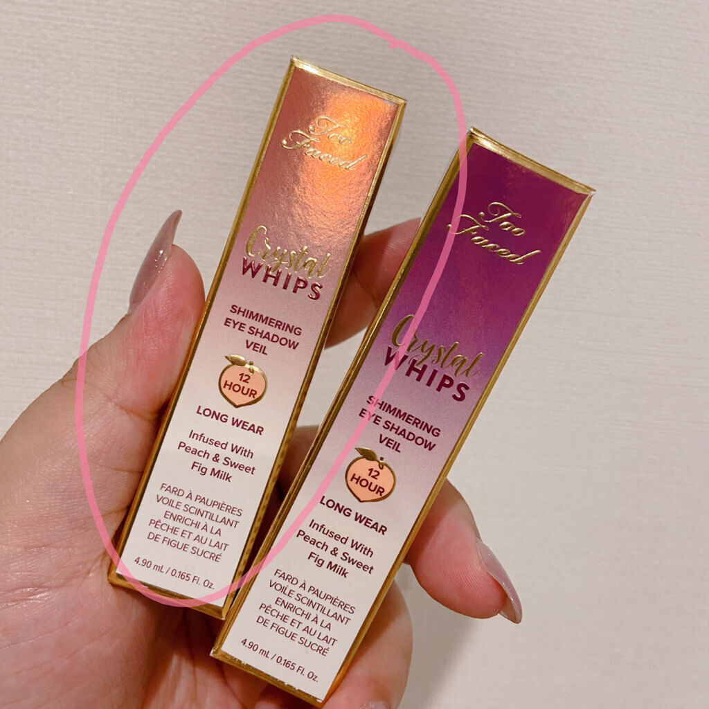 クリスタルホイップス ロングウェアリング シマ—リング アイシャドウ イッツ リット/Too Faced/リキッドアイシャドウを使ったクチコミ（2枚目）