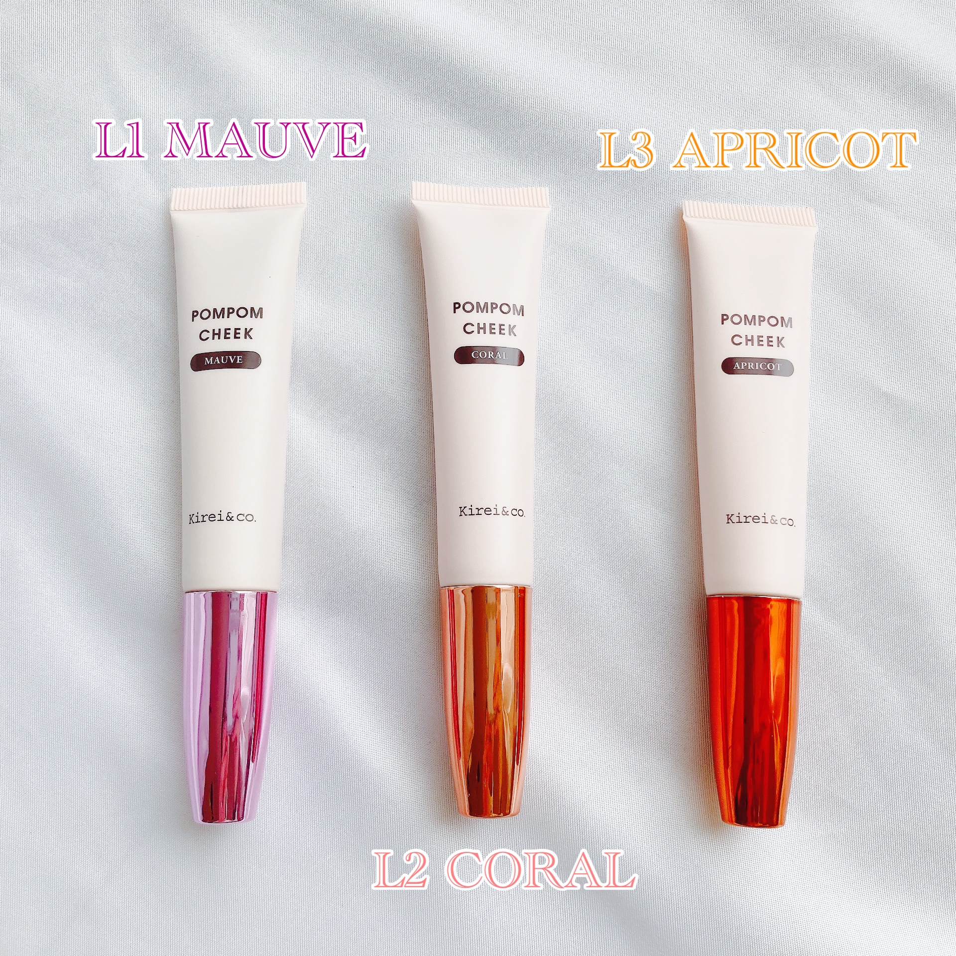 キラキラポムポムチーク/Kirei&co./リキッドチークを使ったクチコミ（2枚目）