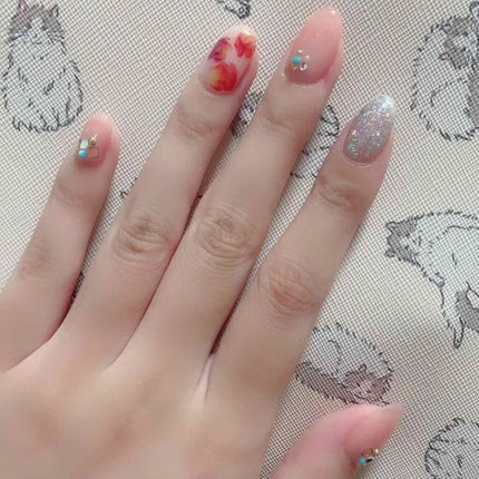 ネイルシール/セリア/ネイルシールを使ったクチコミ(4枚目)