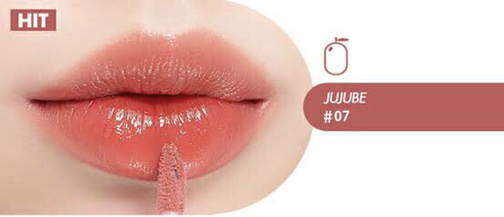 ジューシーラスティングティント/rom&nd/リップティントを使ったクチコミ（2枚目）