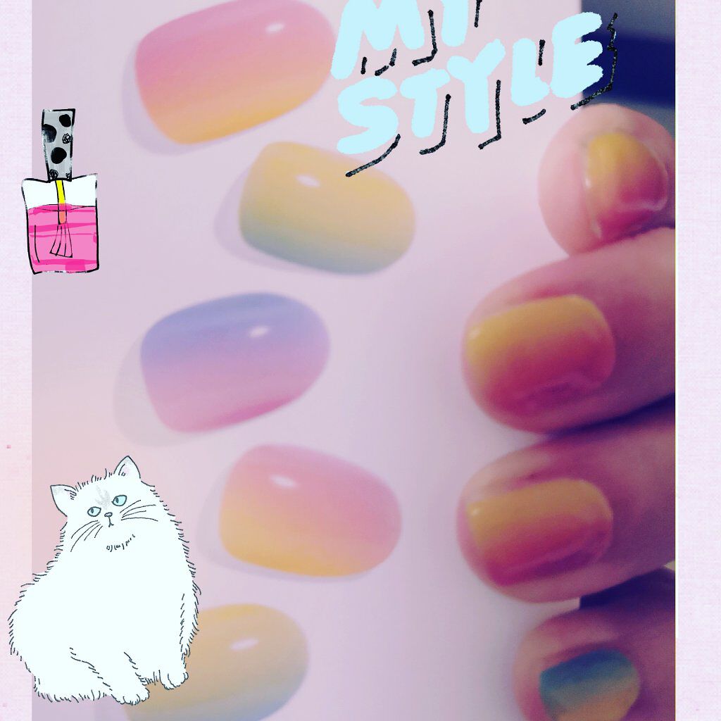 セミキュアジェルネイル（ハンド）/ohora/ネイルシールを使ったクチコミ（1枚目）