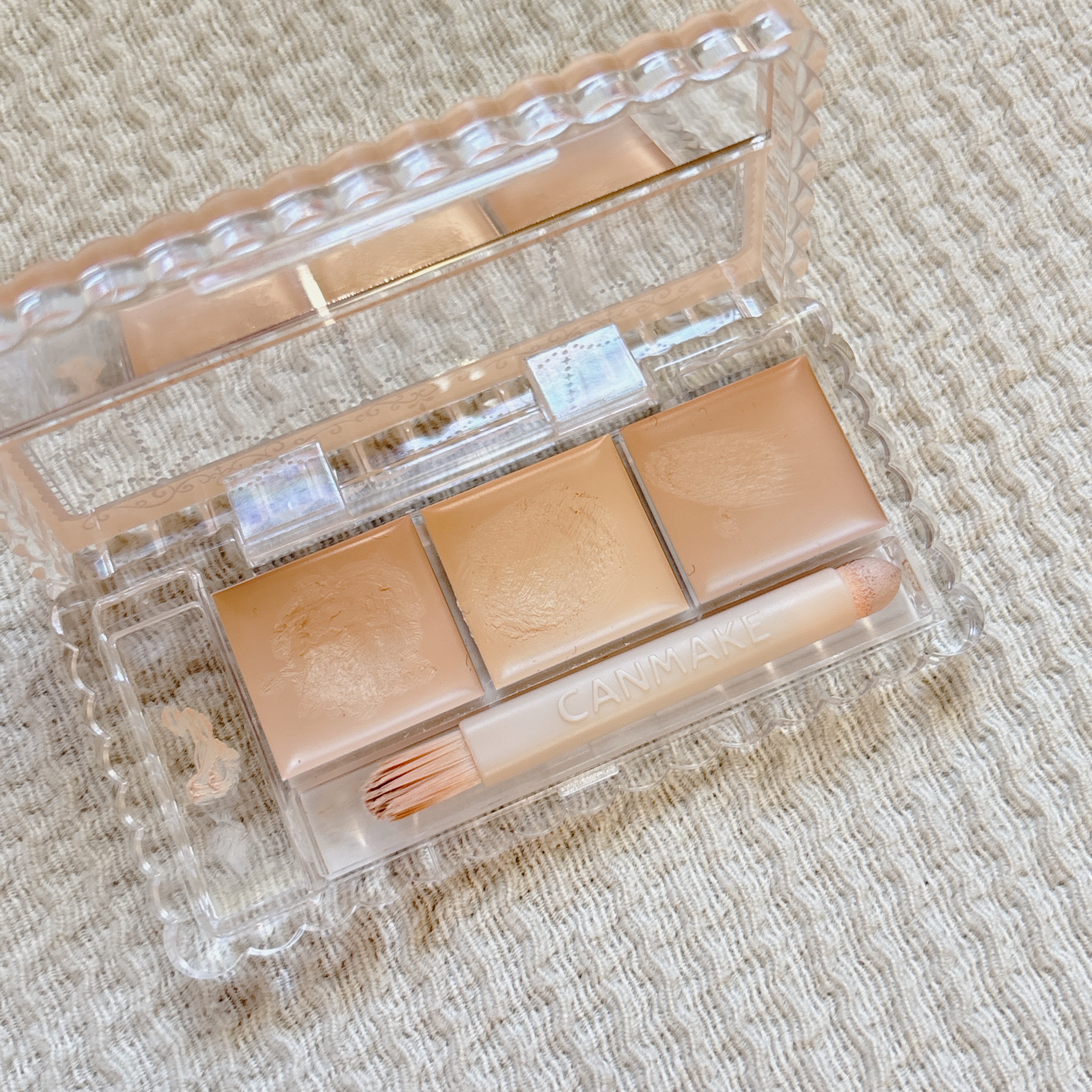 カラーミキシングコンシーラー/キャンメイク/パレットコンシーラーを使ったクチコミ（2枚目）