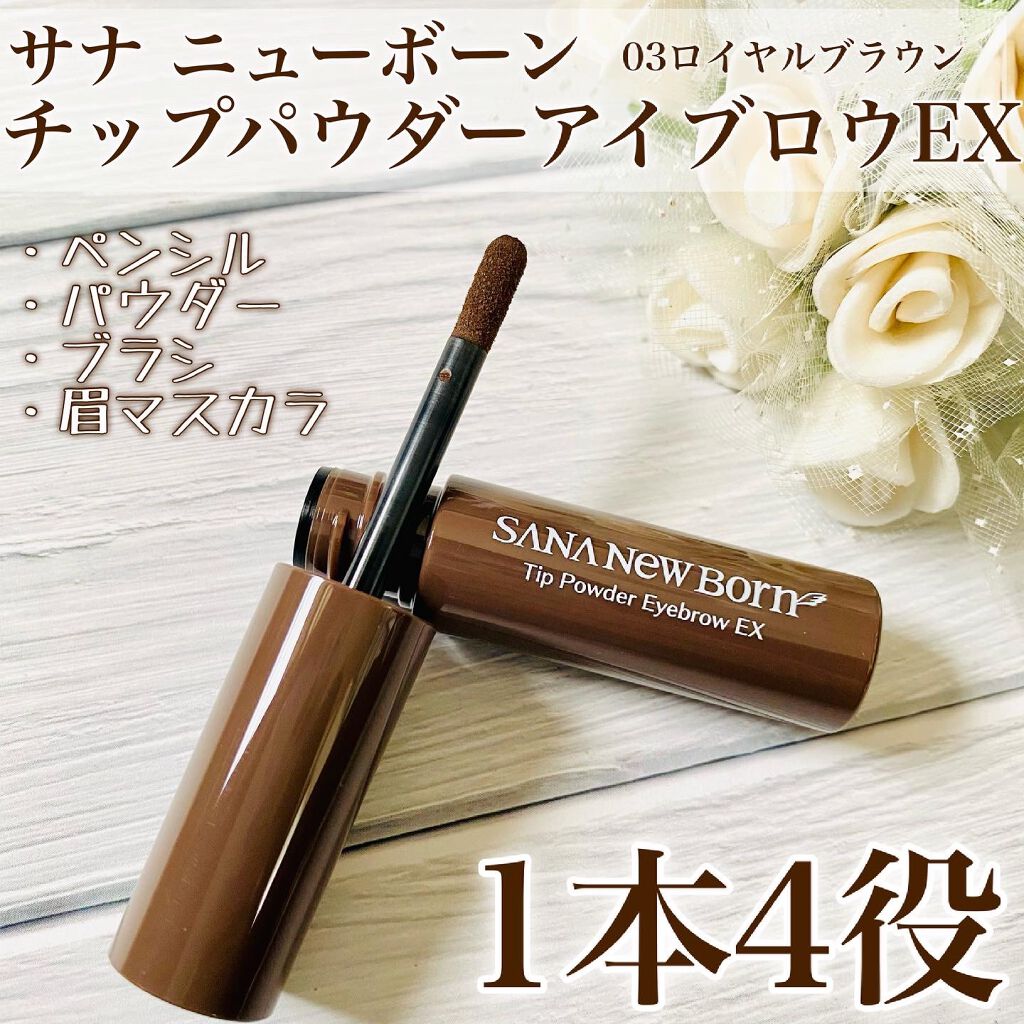 チップパウダーアイブロウEX/サナ ニューボーン/アイブロウペンシルを使ったクチコミ（1枚目）