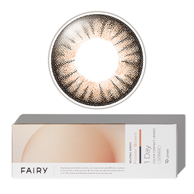 フェアリー ワンデー ニュートラルシリーズ Flower Brown（フラワーブラウン）