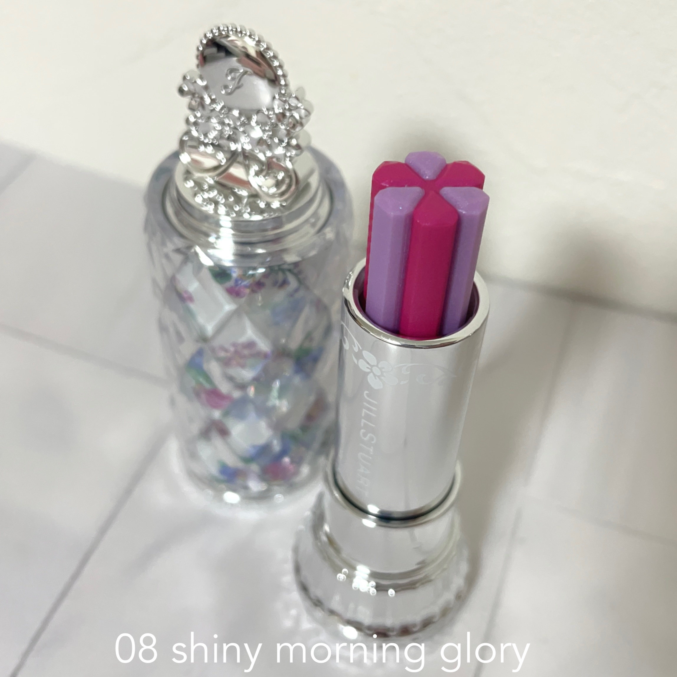 ジルスチュアート ブルーム リップ キャンディ 08 shiny morning glory/JILL STUART/口紅を使ったクチコミ（2枚目）